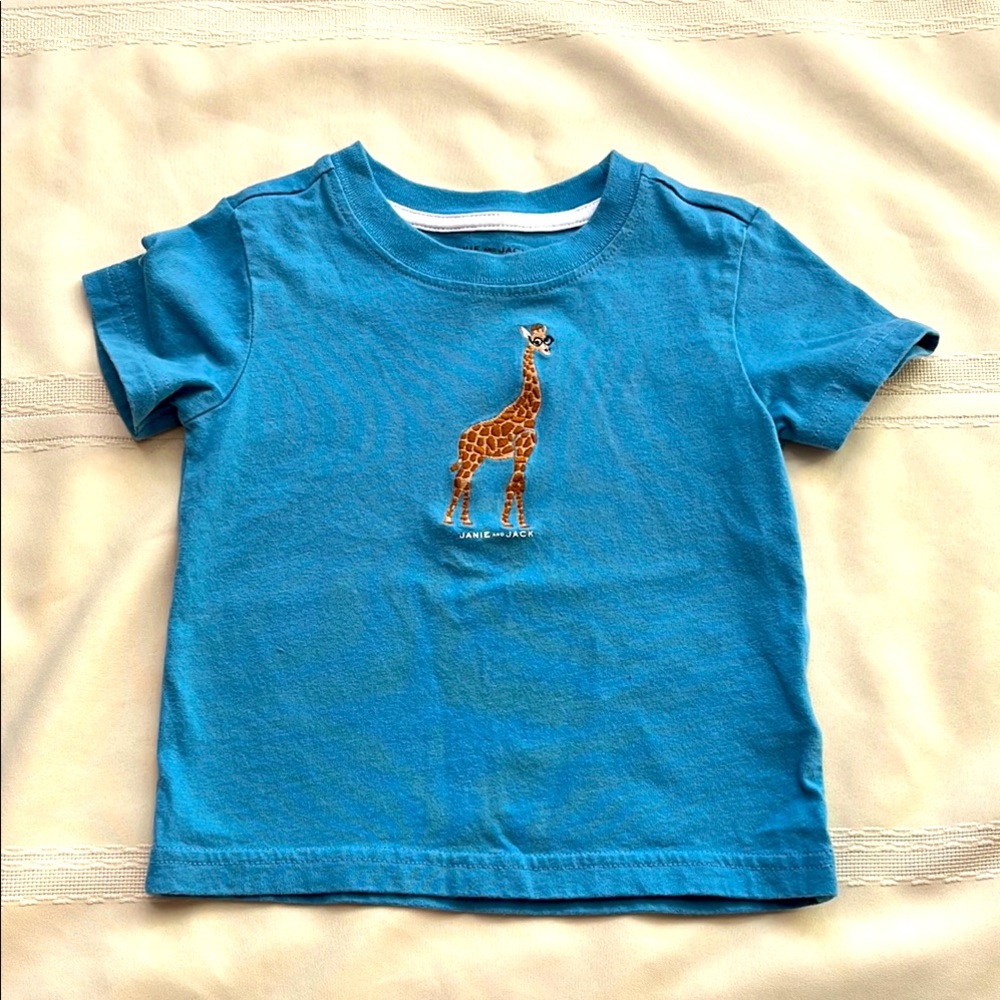 Janie and Jack giraffe tee Sz 18/24m bundle to save
